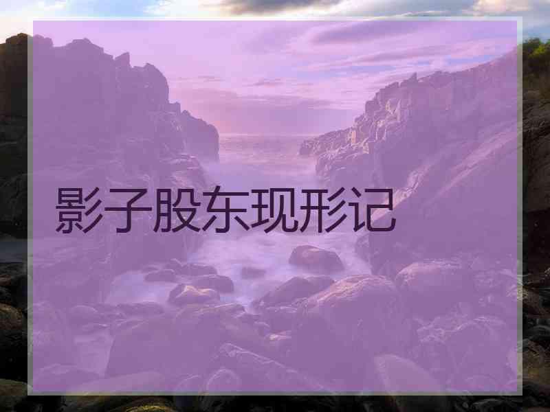 影子股东现形记